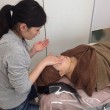 フェイシャル応用コースのレッスン雰囲気。