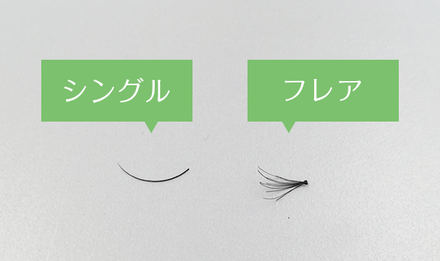 【初心者向け】マツエクの種類「フレア・シングルの違いについて」。まつ毛エクステンションの基本を学ぶ