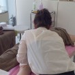 痩身マッサージの習得中